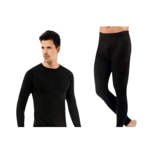 PASSION Male Thermal Suit Outdoors Bottom Top Long Sleeve-Passion Male Thermal Suit Outdoors Bottom Top Long Sleeve Winter warm Flannel Suit