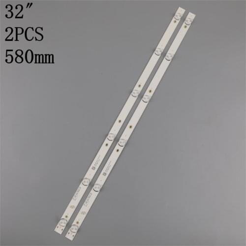 New 2 PCS 6LED LED backlight strip for 32inch JL.D32061330-081AS-M FZD-03 E348124 MS-L1343 L2202 L1074 V2 2-6-3030-300MA-36V