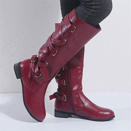 Женские высокие ботинки TESHEOLA China At AliExpress