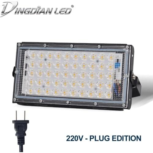 50W LED Flood Light Night Lights AC220V Outdoor Waterproof Spot Light Xtra Bright LED Camping Lamp White/Warm White Garden Led