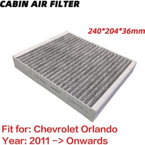 Cabin Air Filter for Chevrolet Orlando (2011-Onwards) Activated High Carbon Pollen Air Filters Air Conditioner Filter 1pc