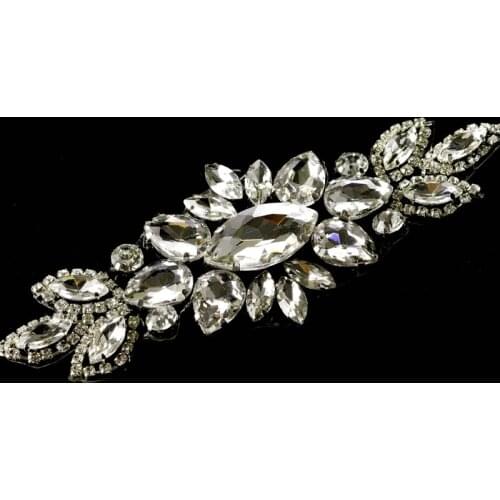 1Pcs Rhinestone Sewing Accessories Patch for Clothes Shoes Bags Glass Diy Crystal Buckle for Wedding Decorative