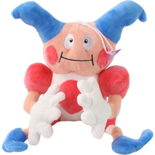 20cm Pokemon Anime Mr. Mime Clown Kawaii Cute Plush Peluche Soft Stuffed Cartoon Toy Doll Christmas Birthday Gift for Kids