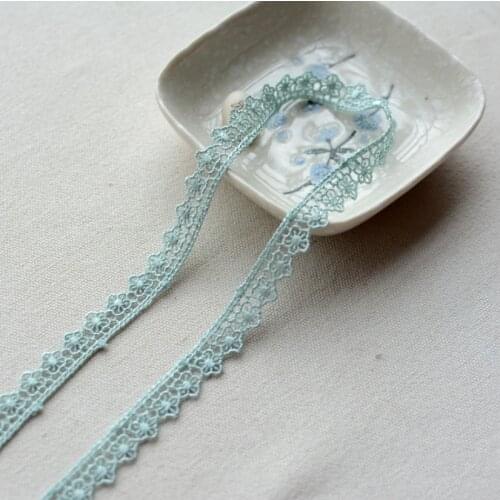 3 Meters/lot Plum Blossom Embroidered Delicate Lace Fabric DIY Clothing Garment Lace Ribbon Accessories Home Fabric Decoration