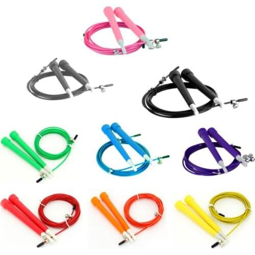 300ps 3M High Speed Steel Wire Bearing Skipping Rope Crossfit Adjustable Metal Jump Rope Fitness Cardio Sports Gift SN3357