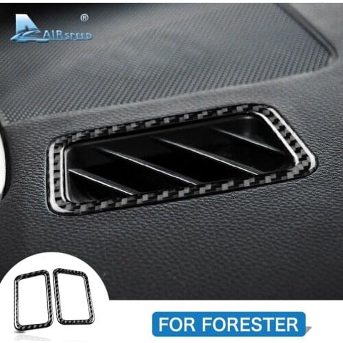 Airspeed Carbon Fiber for Subaru Forester 2014 Subaru Forester Accessories Air Conditioning Outlet Cover Trims Stickers Interior