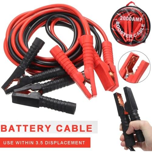 4 Meter 2000A Car Battery Jump Leads Cable Jumper Emergency Power Starter Booster Car Electronics Battery Cable