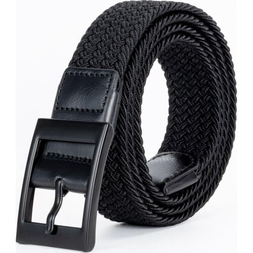 Hreamky Both men and women Large size 31-75 inches Telescopic belt tall big man leisure Woven belts