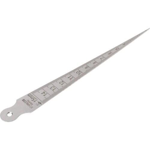 1-15mm Stainless Steel Taper Gauge Feeler Hole Metric Inch Measuring Tool 85AC