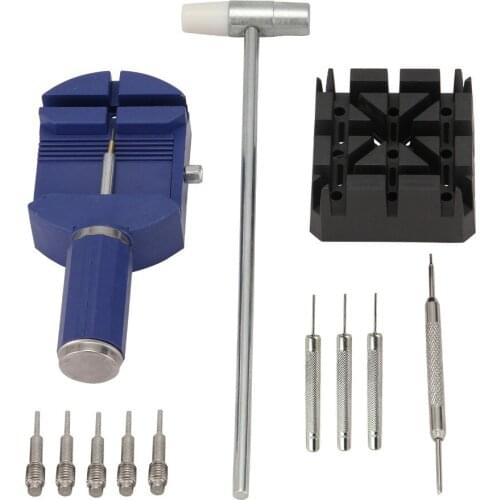 Profession 12 in 1 Watch Repair Tool Kit Watch Strap Back Open Pin Removing Kit