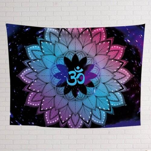 Aesthetic Anime Tapestry Wall Hanging Thin Mandala Printed Cartoon Wall Tapestry Home Bedroom Decor 0.75*1/1.3*1.5/1.5*2m 1pc