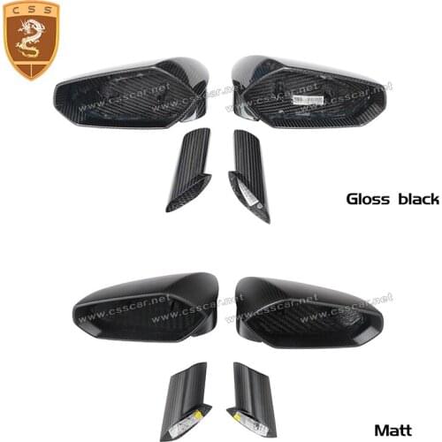New Fashion dry carbon fiber LP700 rear mirror fits Lamborghini Aventador OEM Style black rearview mirror cover car decoration