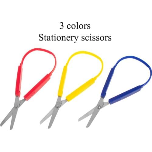 Loop Scissors For Children And Teens, Right And Lefty Support, Small, Easy-open Squeeze Handles Adaptive Cutting For Small Hands