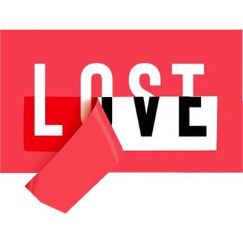 Iron on Patches LOVE LOST Transfert Thermique Vetement Clothes Stickers Stranger Things Riverdale Appliques For Clothing Patch