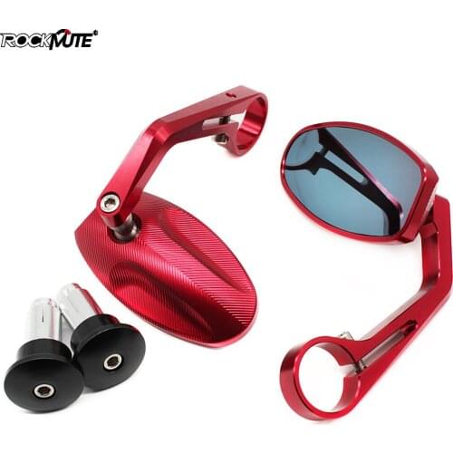 Motorcycle Universial 7/8" Handlebar End Rearview Mirror For DUCATI Monster 400 600 695 696 796 797 821 900 S2R S4 S4R S4RS