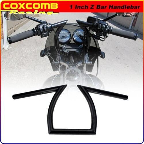 1" Dimpled Handlebar Drag Handle Bars 8" Rise Pullback 25mm Custom Hand Bar for Harley Sportster Dyna Street Bob Fat Bob Touring