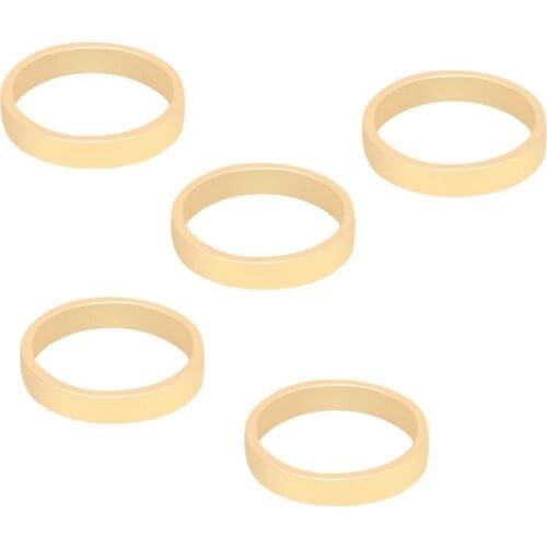 20pcs Gold Tone Stainless Steel 8mm Big Hole Beads Fit Neklaces Bracelets DIY Jewelry Findings Accessories For Jewelry Making