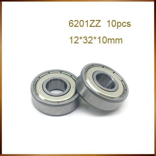 2018 Sale Rushed Rodamientos 6201zz Bearing Metal Sealing Bearings Free Shipping 6201 6201z 12*32*10mm Chrome Steel Deep Groove