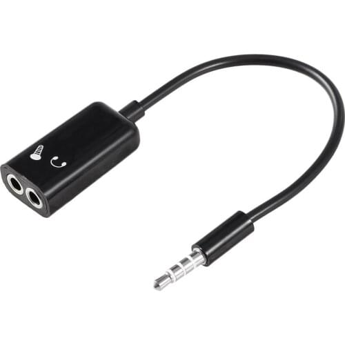 3.5mm Stereo Audio Splitter Universal 3.5mm Stereo Splitter Audio Male To Earphone Headset+Microphone Adapter For Phones