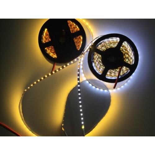 5M 3014 Black PCB 5mm width High brightness 3014 LED Strip 12V 120 LEDs/M Warm White