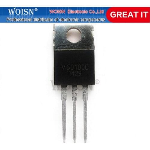 5PCS V60100C TO-220 packaged Schottky diode common cathode 60A 100V original authentic In Stock