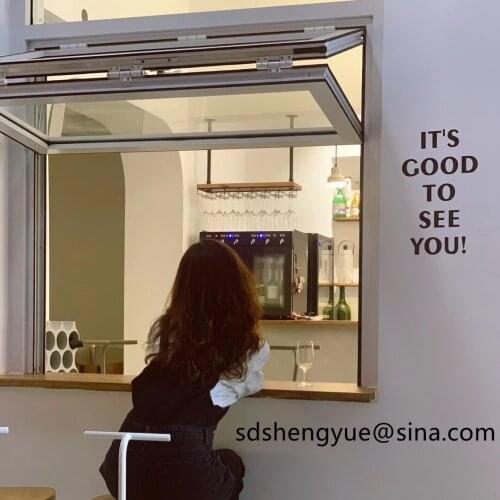 American Vertical Roll Up Grid Folding Window For Bar