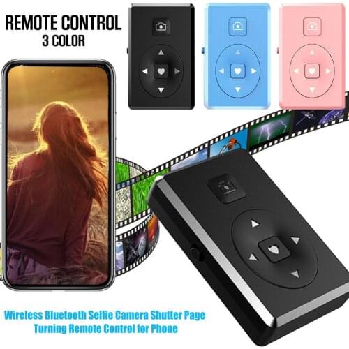 Wireless Bluetooth Selfie Camera Shutter Page Turning Remote Control Video Photo Switching For Phone Shutter Remote Control