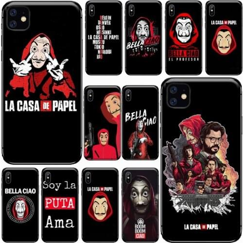 Money Heist House Paper TV Phone Case for iPhone 11 12 pro XS MAX 8 7 6 6S Plus X 5S SE 2020 XR Luxury brand shell funda coque