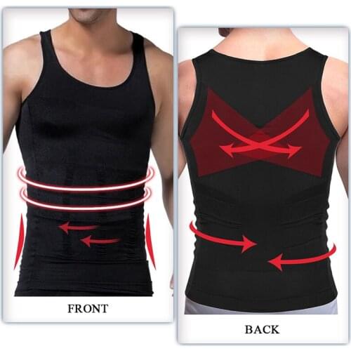 Men Shaper Fitness Body Waist Belt Shirt Shape Comfort Slimming Protective Vest Corset Shaper Underwear Slimming Vest Top