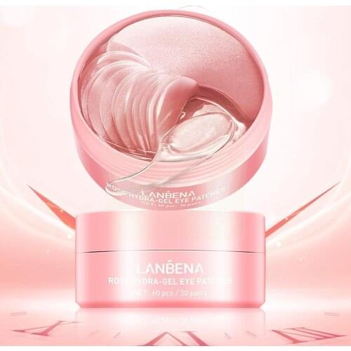 LANBENA Rose Hydra Gel Eye Mask Lady Collagen Eye Patches Skin Nourish Puffy Eyes Original Repair Micro Remove Brighten Mol B4L0