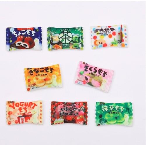 Resin Simulation Japanese Candy Flat Back Cabochon Scrapbooking For Embellishments DIY Jewelry Craft Accessories