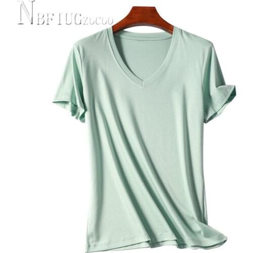 Korea T Shirt Pure Color Women Tops Fashion Short-sleeved Female Tee