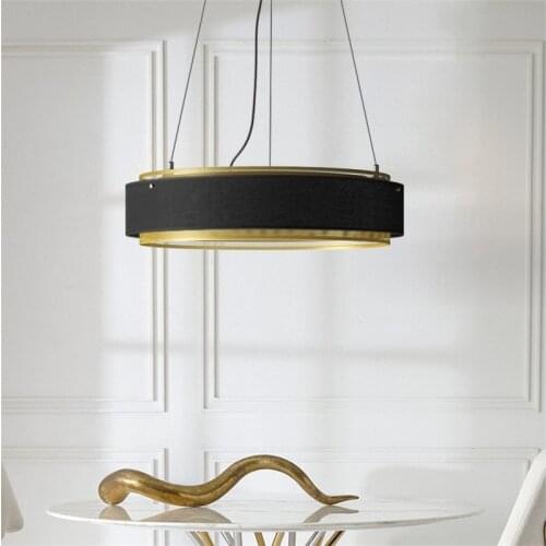 PostModern Copper Gold Led Round Pendant Lights Industrial Lamp Kitchen Hanging Lamp Living Room Dining Room home decor Fixtures