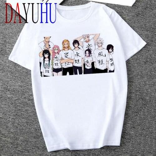 Cool Demon Slayer Funny T Shirt Men Kimetsu No Yaiba Japanese Anime T-shirt Graphic Summer Tshirt Streetwear Top Tee Male/female