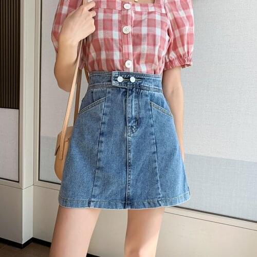 Large Size 5XL Sexy Women Denim Mini Skirt Chic Summer High Waist Black Skirt Blue Package Hip Jeans Harajuku Plus Size Cotton