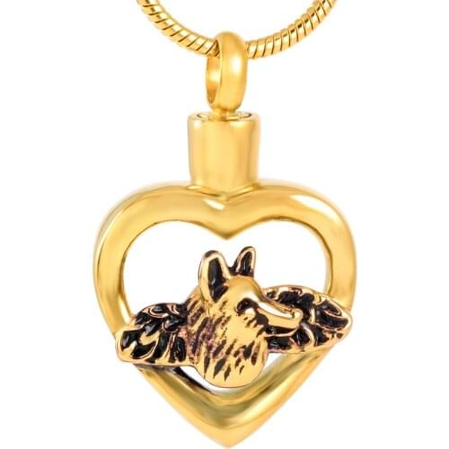 IJD9594 Accessories Fashion in 2017 316L Stainless Steel Women Classic Shadow Bird Gold Color Cremation Jewelry