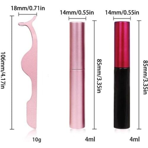 2021 New 5 Pairs 3D Magnetic Eyelashes with Magnetic Eyeliner and Tweezer Set Makeup Tool