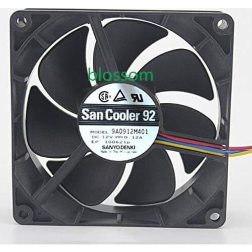 Original 9A0912M401 12V 0.12A 9CM 9025 Three-line Mute Cooling Fan 6months Warranty