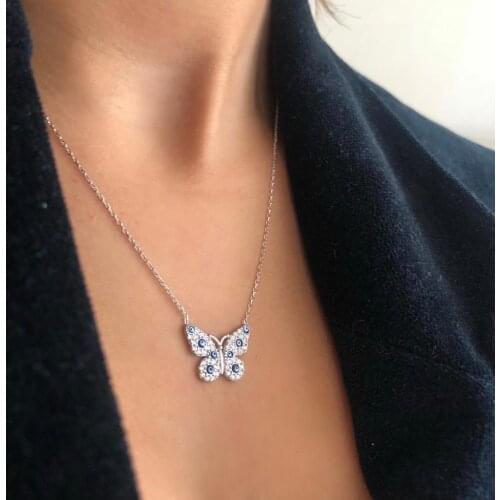 Mottled 925 Sterling Silver Necklace Women Girls Gift Jewelry Accessories Fashion Handmade Elegant Chain