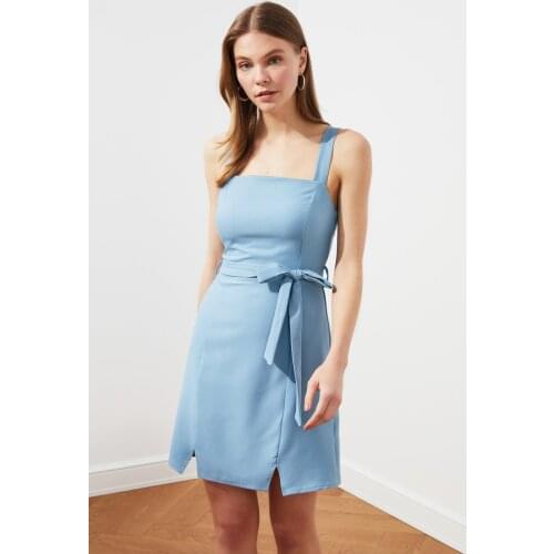 Trendyol Belted Slash Detail Dress TWOSS20EL0977