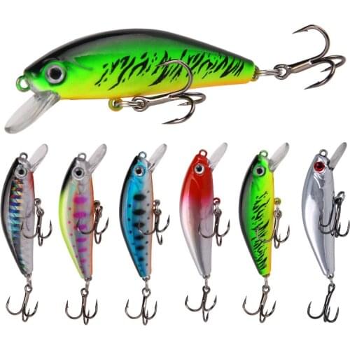 Minnow Fishing Lure 5.5cm 6.7g Slowly Sinking Hard Artificial Bait Wobblers Bass Pike Trolling Carp Crankbait Fishing Tackle