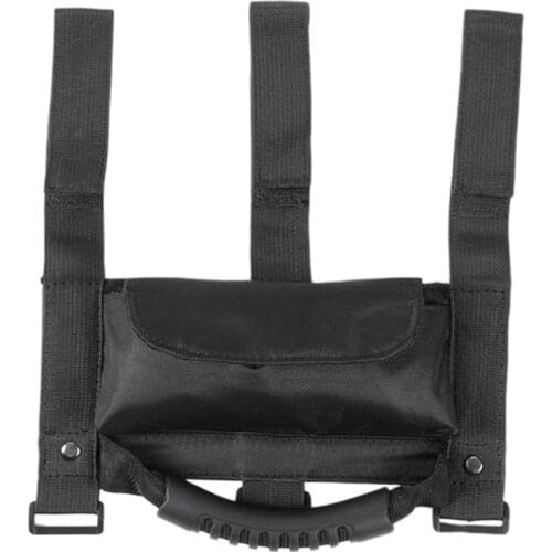 Car Roll Bar Grab Handle with Sunglasses Holder Storage Bag Armrest Pouch Bag Accessories for Jeep Wrangler CJ TJ JK JL