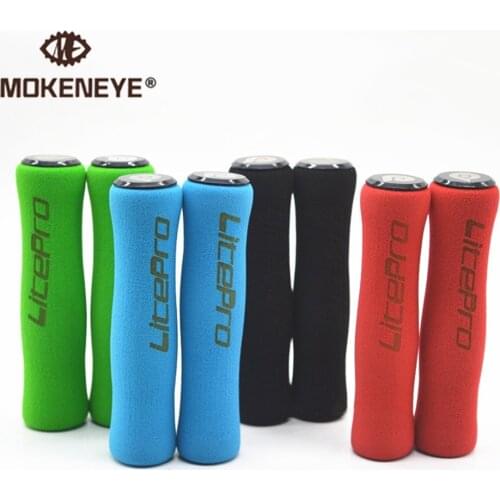 1 Pair Bicycle Sponge Handlebar Grips MTB Removeable Plastic Ultralight Anti-skid Soft End Plugs Bike Anti-skid Handle Bar Grips