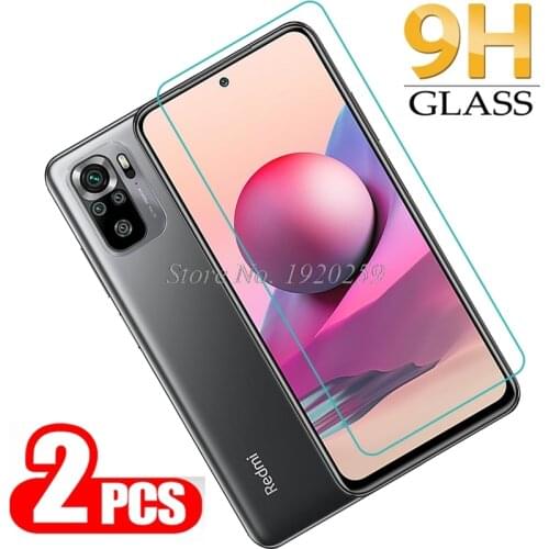 Screen Glass For Xiaomi Redmi Note 10 Pro Max Front Film Protector Clear Tempered Glass For Redmi Note 10S Guard 9H Phone Cover