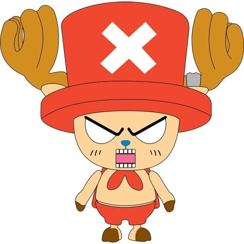 Three Ratels CDM113 funny Tony Tony Chopper cartoon anime car hood sticker laptop decal wall stickers home decoration