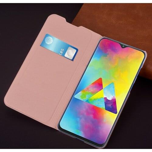 Slim Wallet Case For Samsung Galaxy M20 M 20 M205FN SM-M205F Phone Sleeve Bag Mask Flip Cover With Card Holder Business Purse