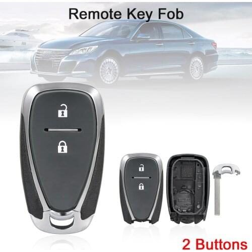 2 Buttons Smart Remote Key Shell Replacement Keys Fob Body Housing Fit for Chevrolet Cruze Malibu Camaro