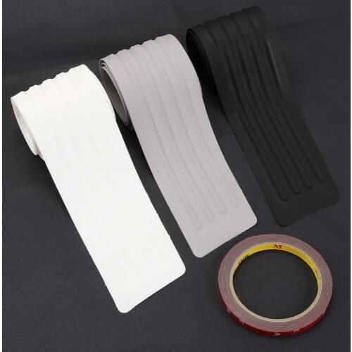Universal Car Trunk Door Sill Plate Protector Rear Bumper Guard Plate Rubber Strip for Nissan Tiida Teana Skyline Juke X-trail