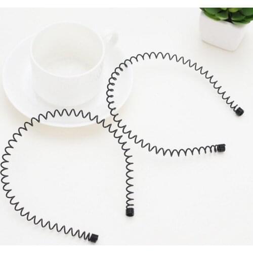 Spring Headband Invisible Men Women Metal Black Hair Band Girls Hair Jewelry Headwear Accessories Fashion Style