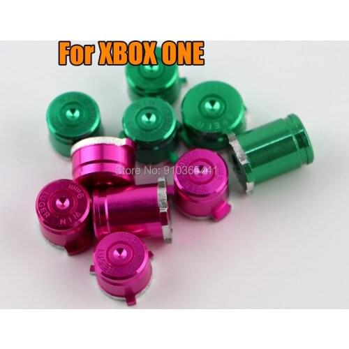 10sets/lot High quality Aluminum Alloy Metal ABXY Buttons Kits Replacement Parts for Xbox One Game Controller